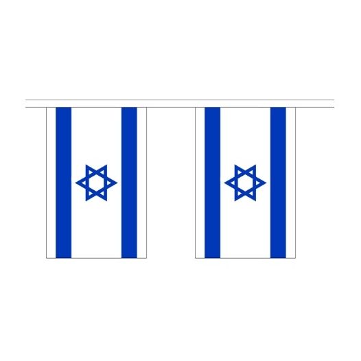 Vlaggenlijn Israel - 3 meter | Stof