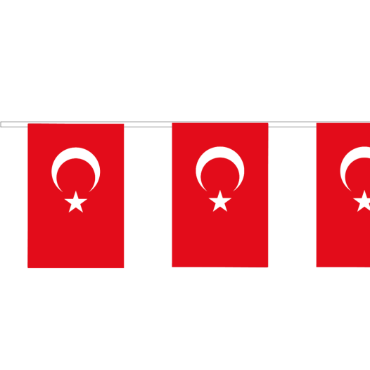 Vlaggenlijn Turkije - 5 meter