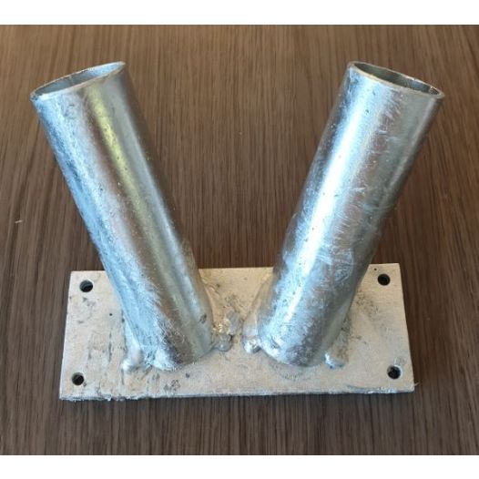 Vlaggenstokhouder 30mm Tweeling Muurbevestiging
