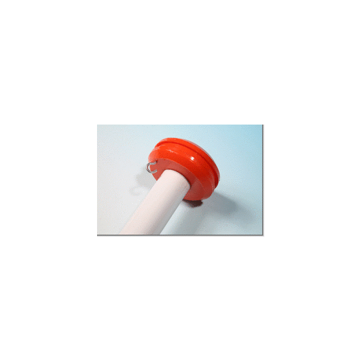 Vlaggenstok Aluminium 200cm - Tweeledig Wit