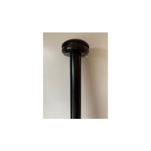 Vlaggenstok zwart Aluminium 150cm
