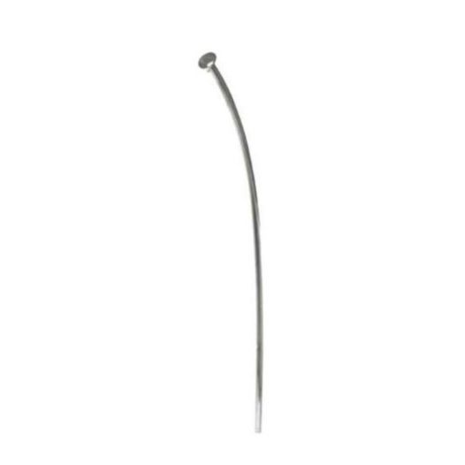 Vlaggenstok RVS 200cm gebogen