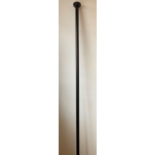 Vlaggenstok Aluminium 200cm - Tweeledig - Zwart