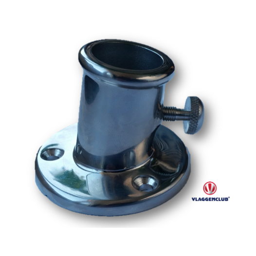 Vlaggenstokhouder 25mm RVS 25mm | met borgbout