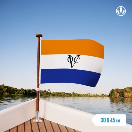 VOC vlag - Verenigde Oost Indische Compagnie 30x45cm | oranje variant