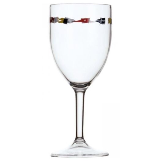 Wijnglas Regatta seinvlaggen