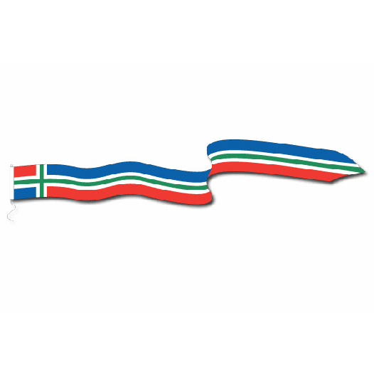 Wimpel Groningen 30x350cm XL | Met koord en lus