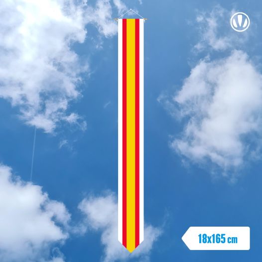 wimpel Lemmer 18x165cm met stokje glanspoly