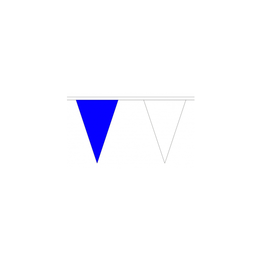 Vlaggenlijn stof Blauw/Wit 20m