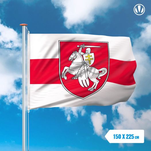 Vlag Wit-Rusland met wapen 150x225cm