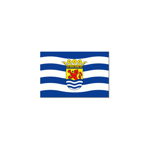 Zeeuwse vlag 150x225cm - met ringen