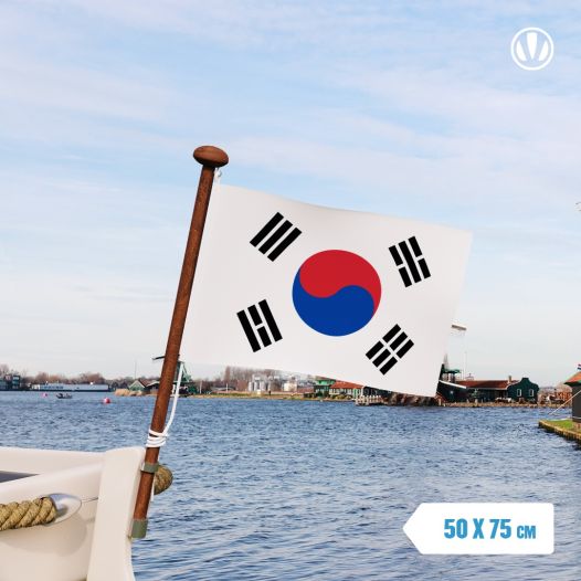 Grote Bootvlag Zuid-Korea 50x75cm