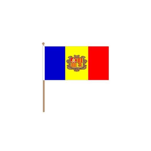 Zwaaivlag Andorra 30x45cm | stof