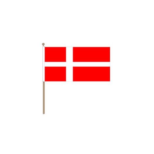 Zwaaivlag Denemarken 15x22,5cm | stof