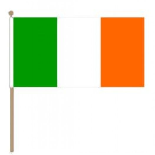 Zwaaivlag Ierland 15x22,5cm | stof