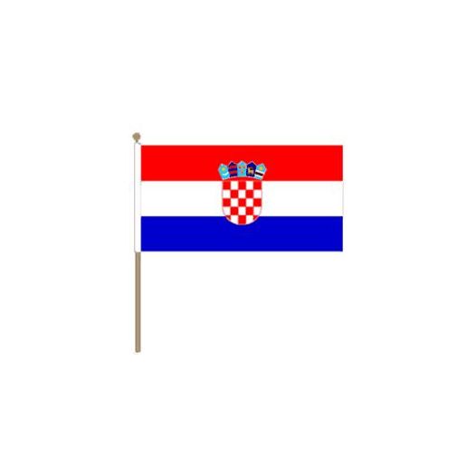Zwaaivlag Kroatie 30x45cm | stof