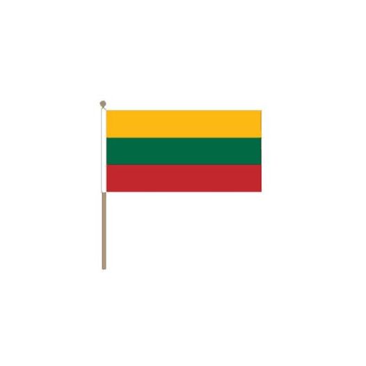 Zwaaivlag Litouwen 15x22,5cm | stof