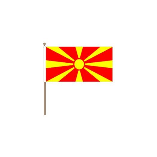 Zwaaivlag Macedonie 15x22,5cm | stof