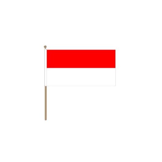 Zwaaivlag Monaco 15x22,5cm | stof
