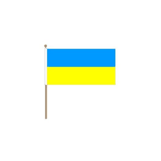 Zwaaivlag Oekraïne 15x22cm | Stof