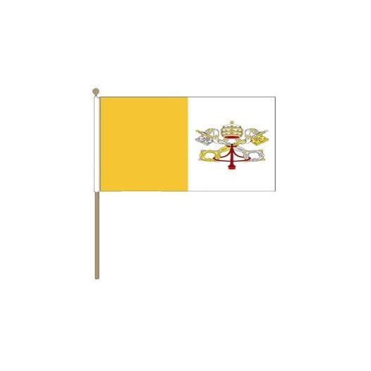 Zwaaivlag Vaticaanstad 30x45cm