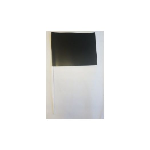 Zwarte zwaaivlag papier 20x30cm - 10 stuks