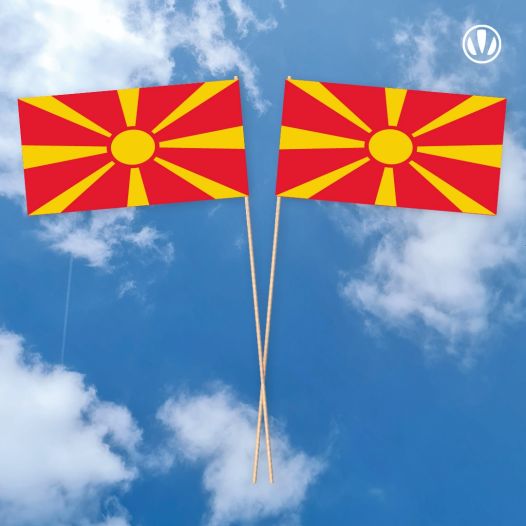 zwaaivlag Macedonie 11x21cm papier 