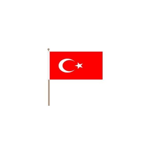 Zwaaivlag Turkije 30x45cm | stof