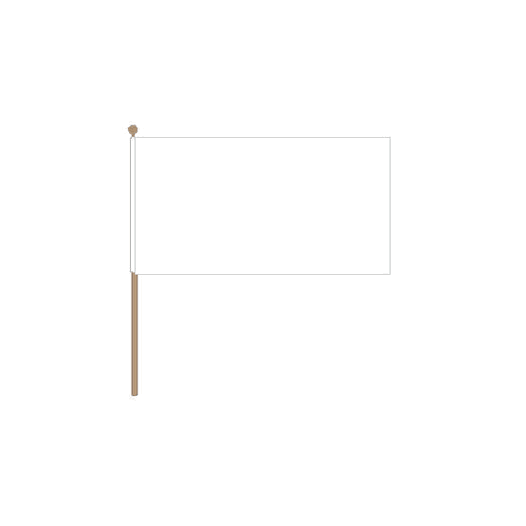 witte zwaaivlag papier 20x30cm - 10 stuks