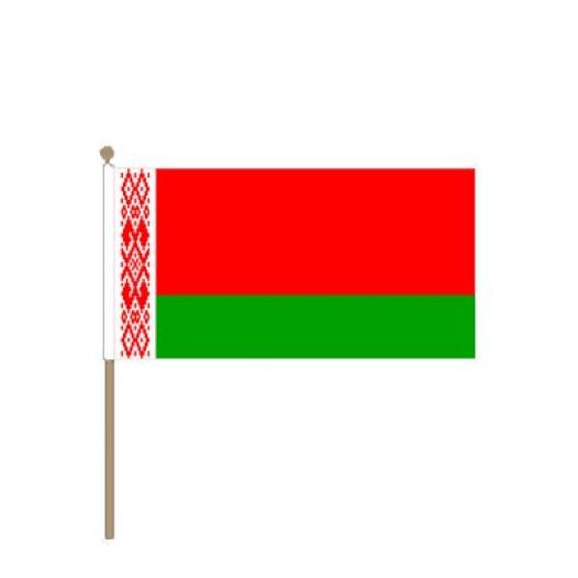 Zwaaivlag Wit Rusland - Officieel 15x22,5cm | stof