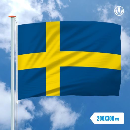 Zweedse vlag Zweden 200x300cm