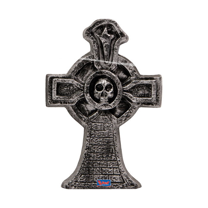 Indrukwekkende Grote Halloween Grafsteen Met Skelet & Spin 91cm - Realistische Buiten- En Binnendecoratie