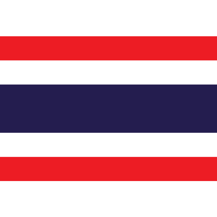Vlag Thailand 50x75cm | Grote Bootvlag Thailand