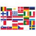 Tafelvlaggen Landen Europese unie - 27 stuks