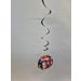 Voetbal swirl decoratie 3 stuks | Brandvertragend