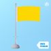 Tafelvlag Geel 10x15cm