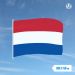 ederlandse vlag 100x150cm met vlaggenhaak