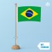 Tafelvlag Brazilie met standaard