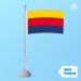 Tafelvlag Noord-Holland 10x15cm zonder standaard, Noord-Hollandse Provincievlag