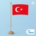 Tafelvlag Turkije met standaard