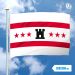 Vlag Drenthe 200x300cm spunpoly