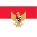 Vlag Indonesie met Garuda Pancasila 70x100