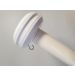 Knop vlaggenstok | Wit 18mm