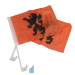 Autovlag Holland Oranje met leeuw 20x30cm