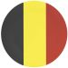Papieren bordjes met belgische vlag opdruk, 23cm