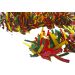 Guirlande rood geel groen slinger 5 meter 12 centimeter dik Brandvertragend