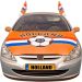 Oranje motorkap hoes met voetbal