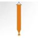 Oranje wimpel 17x170cm met kwast voor vlag 100x150cm