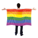 Poncho Regenboog vlag Cape