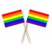 partyprikkers met Regenboog vlag 50 stuks